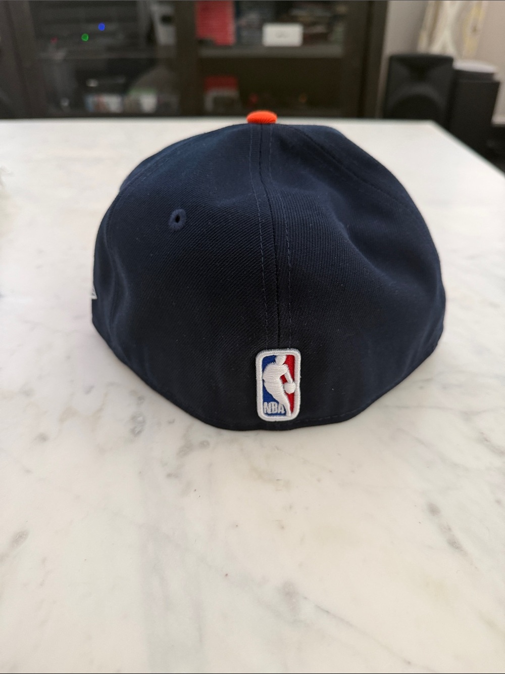 New Era Kids New York Navy and Orange fitted 7 3/8 - Picture 3 of 6